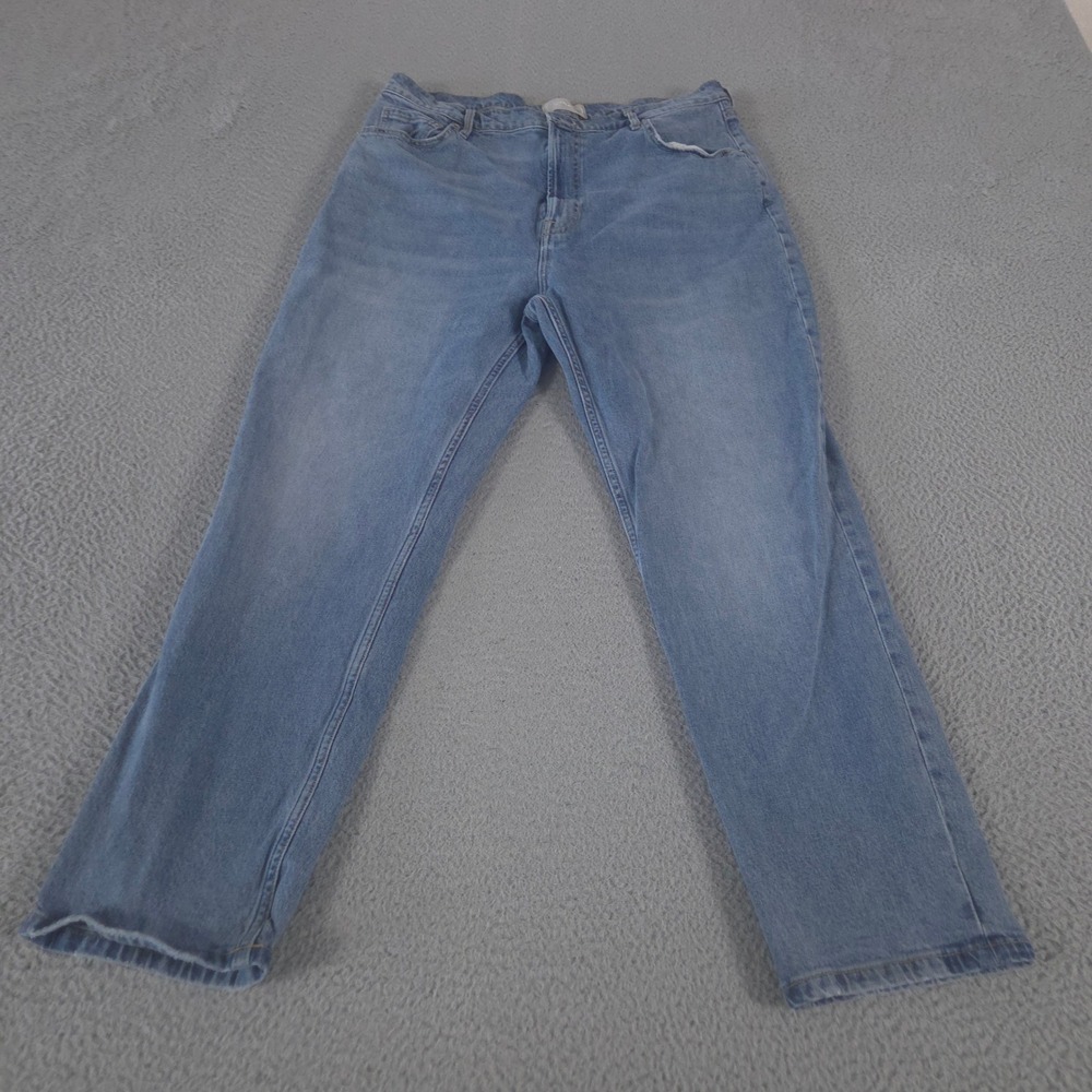 Everlane Jeans Womens 33 Blue The Original Cheeky Straight Leg Organic‎ Cotton